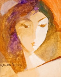 Mansur Aye, 16 x 20 Inch, Acrylic on Canvas, Figurative Painting, AC-MAY-015